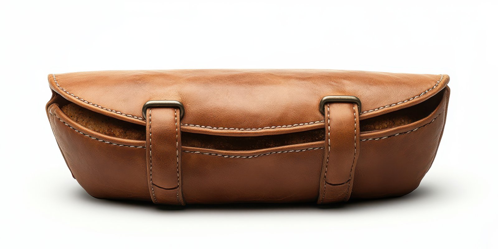 Handcrafted leather pouch showcasing fine craftsmanship and timeless design, ideal for storing essential items